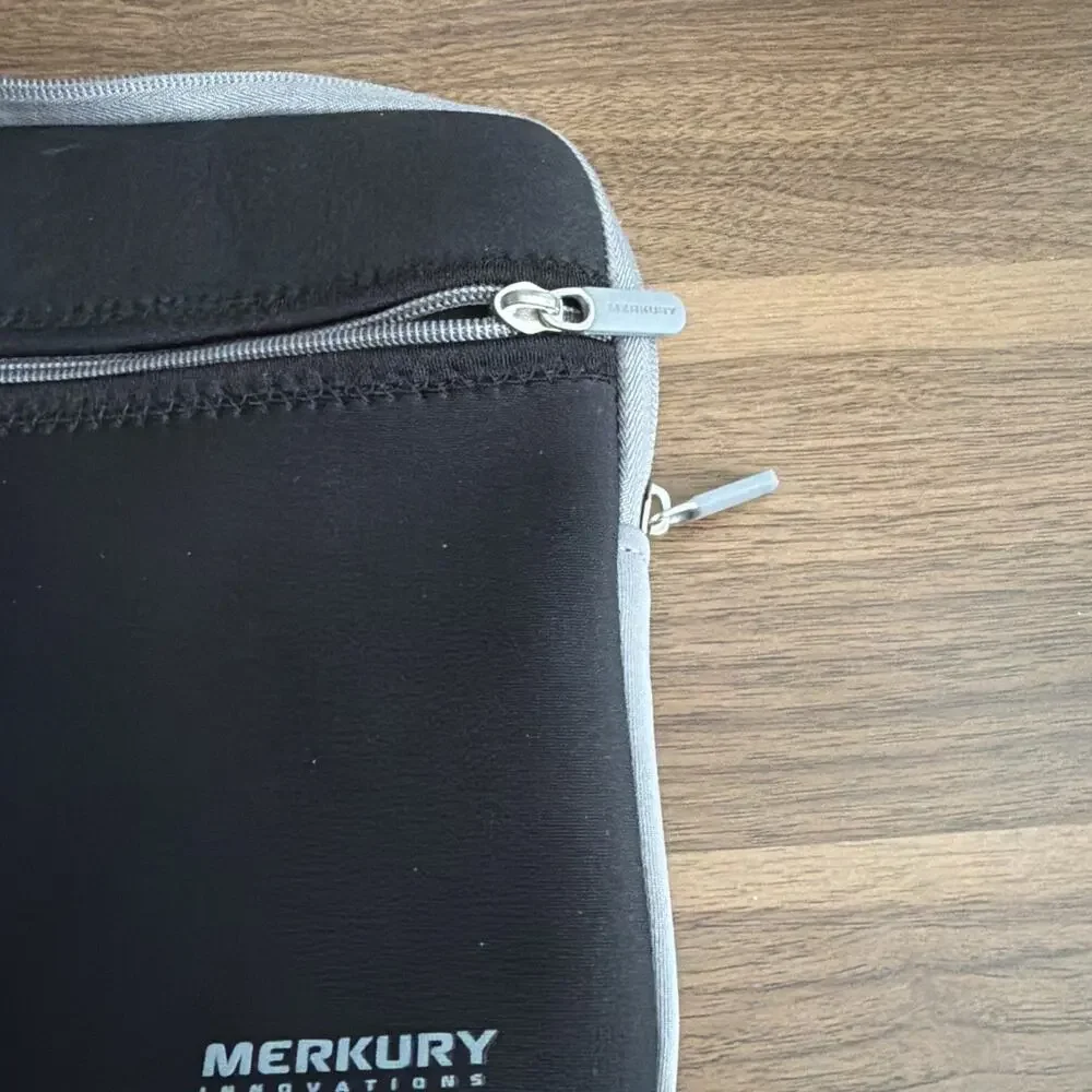 Merkury Innovations Neoprene Zipper Tablet Sleeve 10in Black/Gray